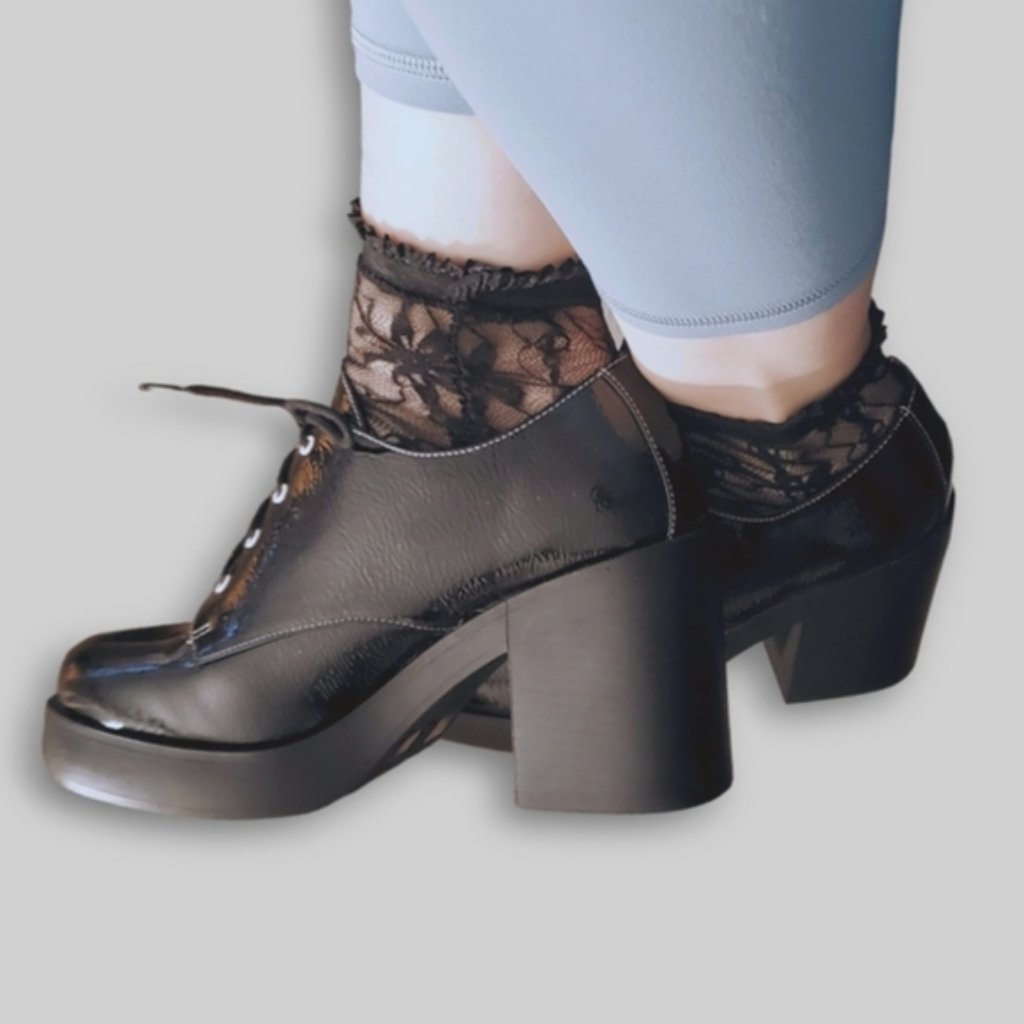 Preppy Patent Oxford Platform Lace Shoes- *New In Box* By Dirty Laundry